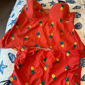 Lane Bryant Swim top and bottoms